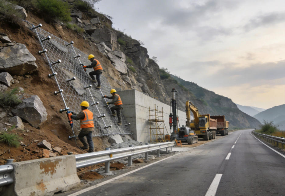 惠阳公路道路护坡